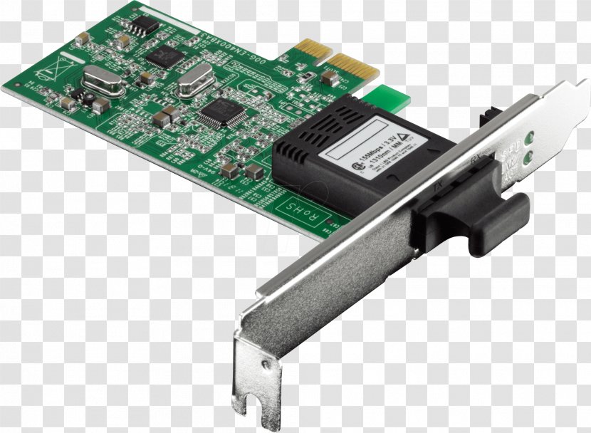 PCI Express Network Cards & Adapters Conventional Fibre Channel Optical Fiber - Small Formfactor Pluggable Transceiver - Io Card Transparent PNG