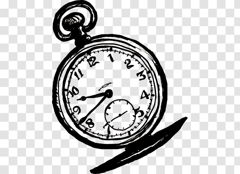 Pocket Watch Clock Clip Art - Chain Transparent PNG