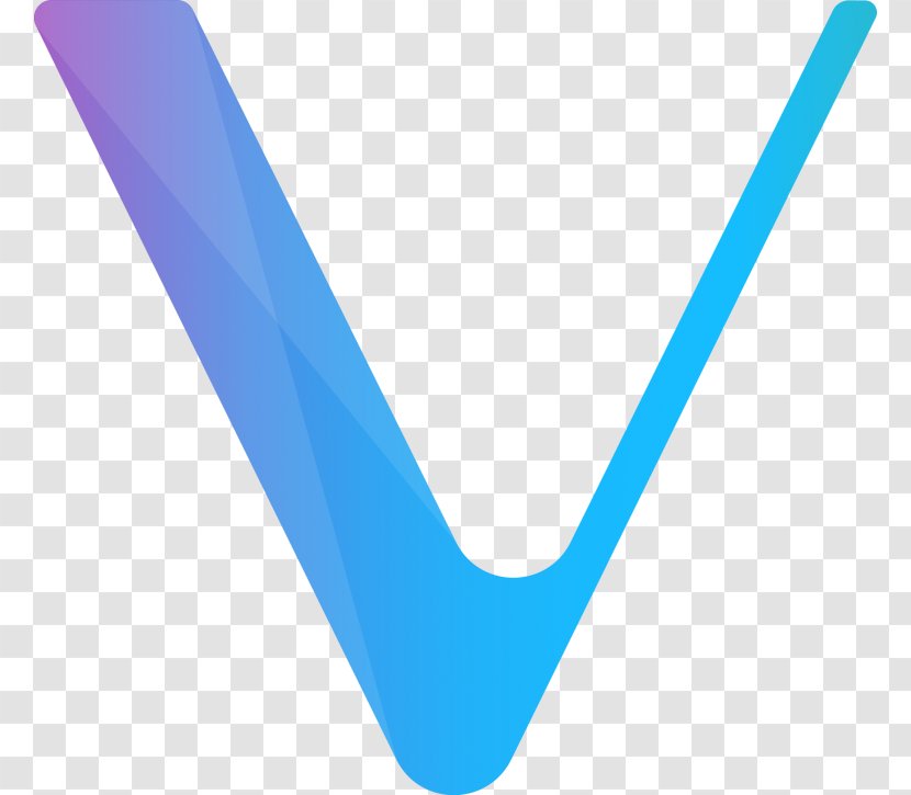 Ven Cryptocurrency Blockchain VeChain Ethereum - Electric Blue - Litecoin Transparent PNG