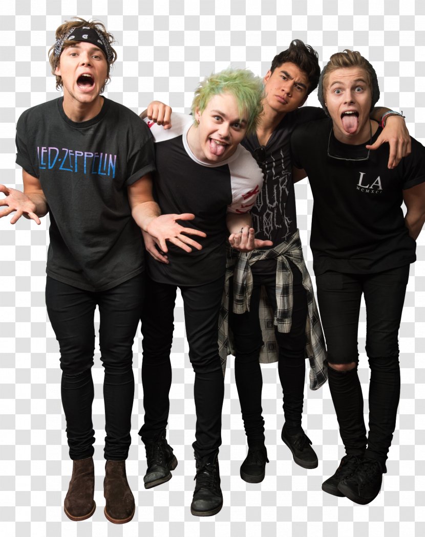 5 Seconds Of Summer Calum Hood Rock Out With Your Socks Tour Youngblood - Luke Hemmings Transparent PNG