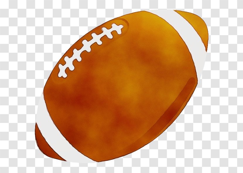 American Football Background - Sports Equipment - Orange Transparent PNG