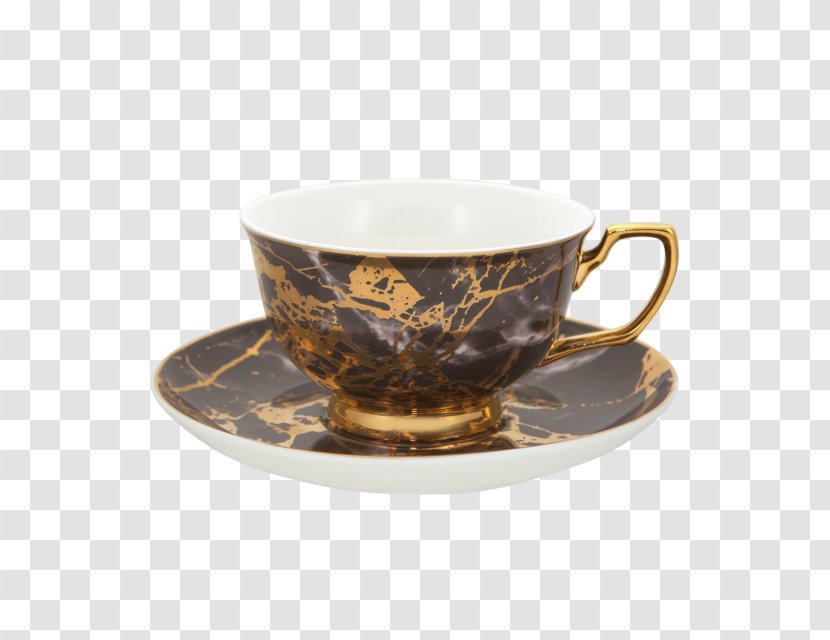 Coffee Cup Saucer Teacup Mug Porcelain - Serveware - Hand Painted Transparent PNG