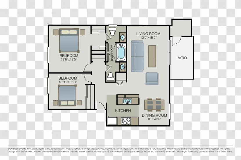 City View Floor Plan House Apartment Renting - Studio - Renovationfurniture Transparent PNG