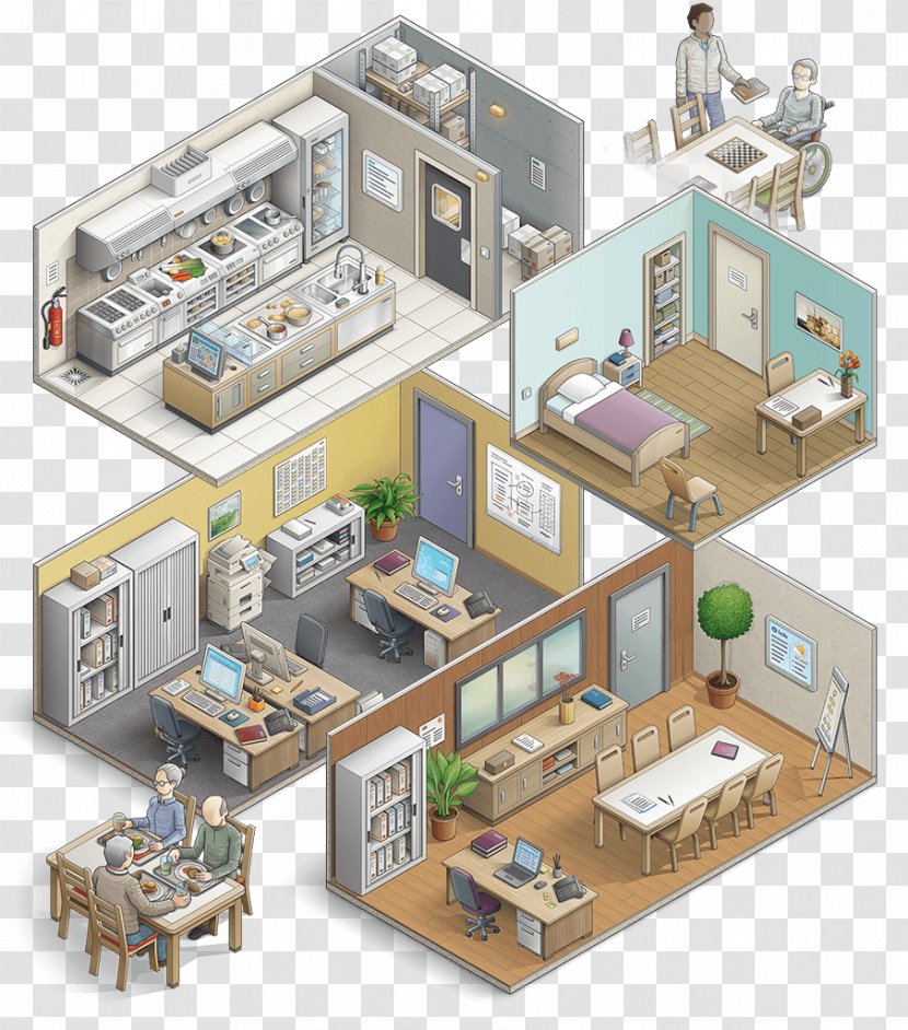 Building Floor Plan Isometric Projection Illustration Isometry Transparent PNG