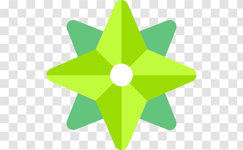 Green Clip Art Symmetry Automotive Wheel System Symbol - Star Transparent PNG