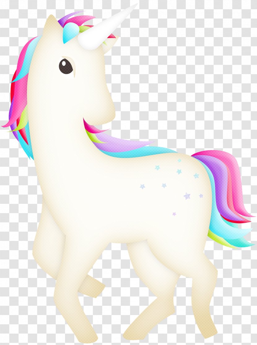 Horse Unicorn Animal Figurine Legendary Creature - Pink M - Unicornio Transparent PNG