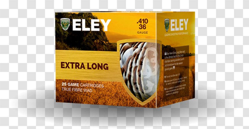Eley Brothers .410 Bore Shotgun Shell Cartridge Ammunition - Agriculture Product Flyer Transparent PNG