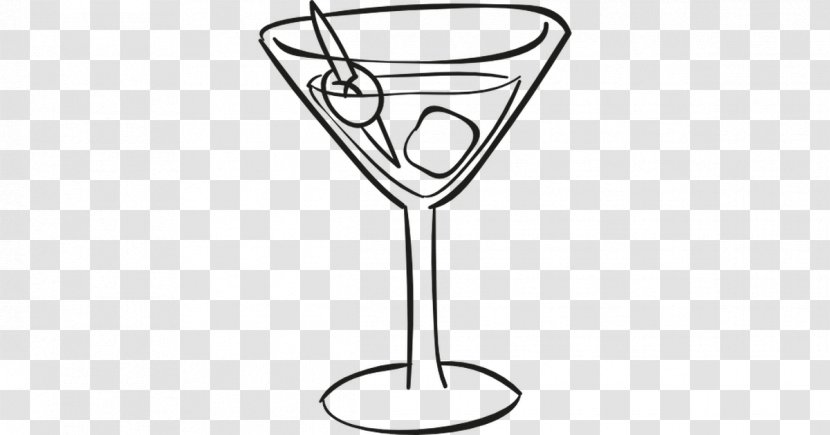 Wine Glass Vodka Martini Cocktail Liquor - Champagne Stemware Transparent PNG