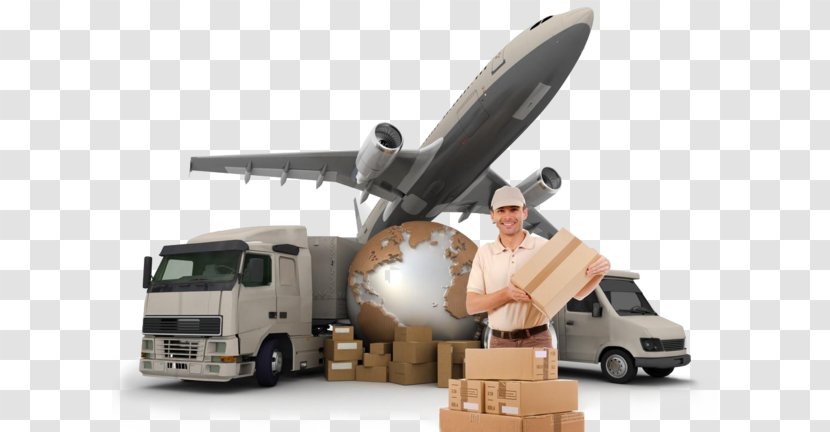 Warehouse Cartoon - Commercial Vehicle - Truck Package Delivery Transparent PNG