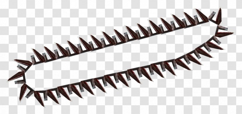 Fallout: New Vegas Chainsaw Saw Chain Tungsten Carbide - Alloy - Teeth Transparent PNG