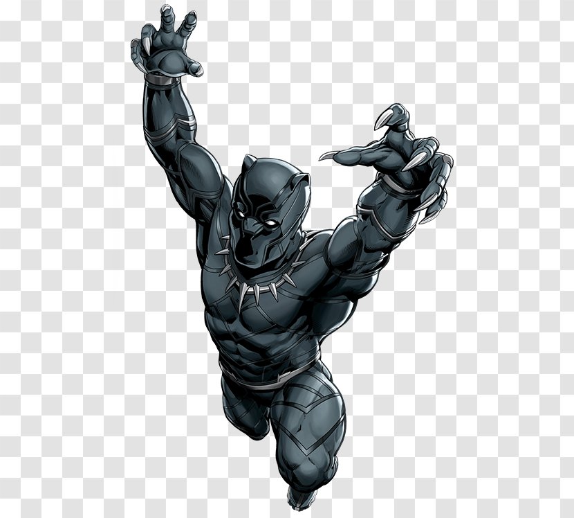 Marvel: Avengers Alliance Black Panther Captain America Vision Wakanda - Marvel Studios Transparent PNG
