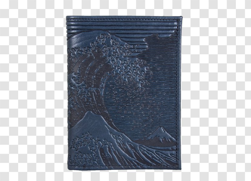 Vijayawada Wallet - Blue - Hokusai Wave Transparent PNG