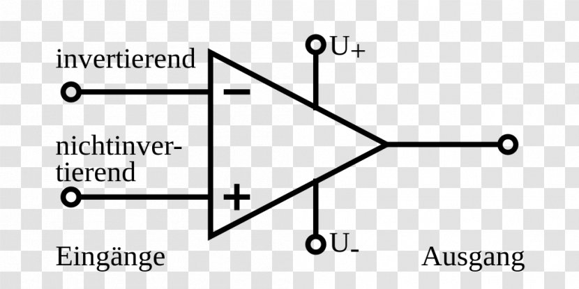 Operational Amplifier Electronic Circuit Differential Symbol - Heart Transparent PNG