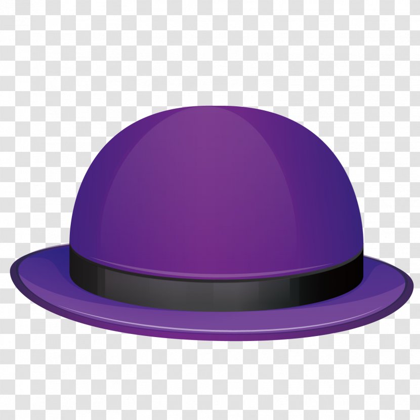 Hat Purple - Headgear - Vector Female Transparent PNG