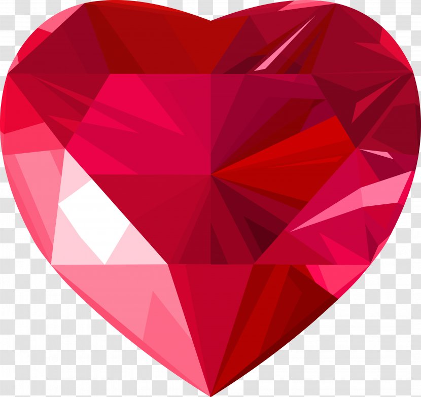 Heart - Magenta - Valentine's Day Sticker Transparent PNG