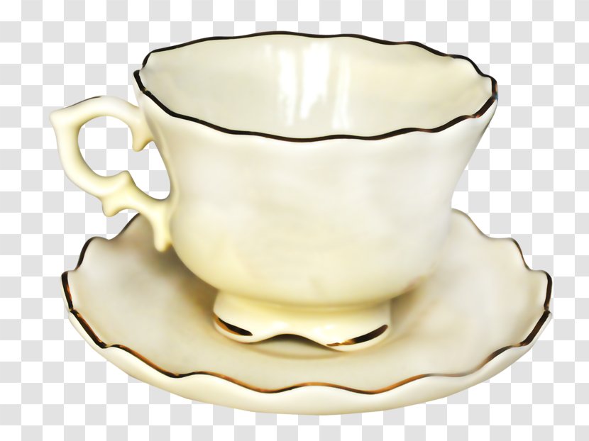 Coffee Cup Teacup - Plate - European Transparent PNG