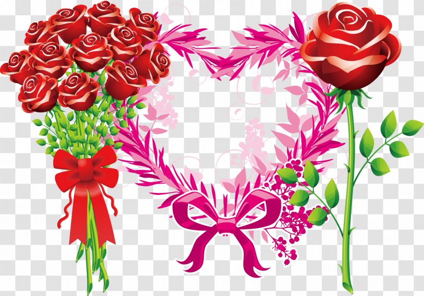 Wreath Rose Flower Clip Art - Garden Roses Transparent PNG