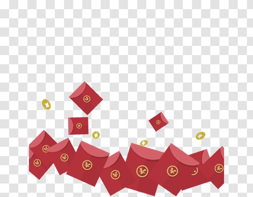 Red Envelope Chinese New Year Download - Reunion Dinner - Simple Decoration Pattern Transparent PNG