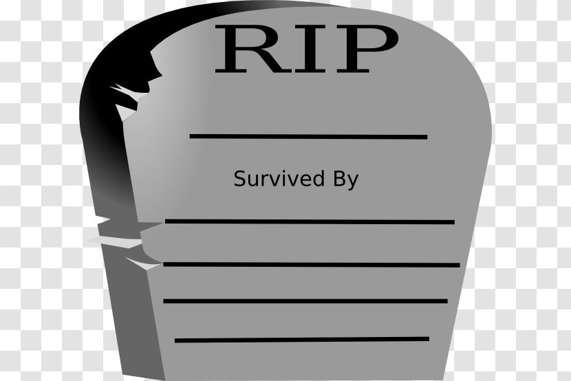 Headstone Death Clip Art - Rest In Peace Transparent PNG