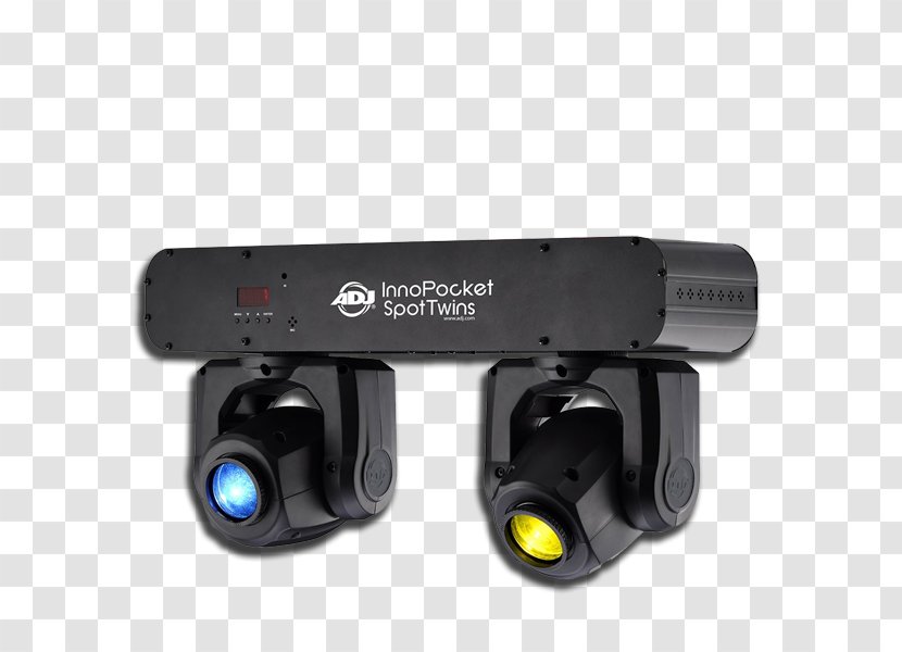 Intelligent Lighting ADJ Crazy Pocket 8 2) American DJ Adj INNO Spot Twins Dual Moving Head Lights+Transport Cart - Color - Dj Machine Transparent PNG