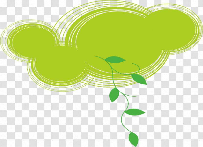 Green Leaf Cartoon - Background Transparent PNG