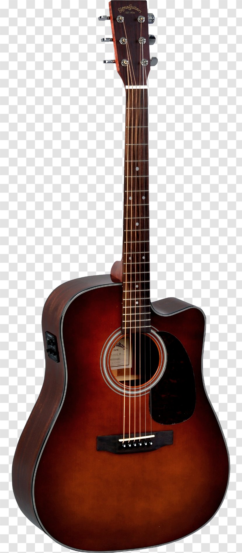 Acoustic Guitar Dreadnought Acoustic-electric C. F. Martin & Company - Steelstring Transparent PNG