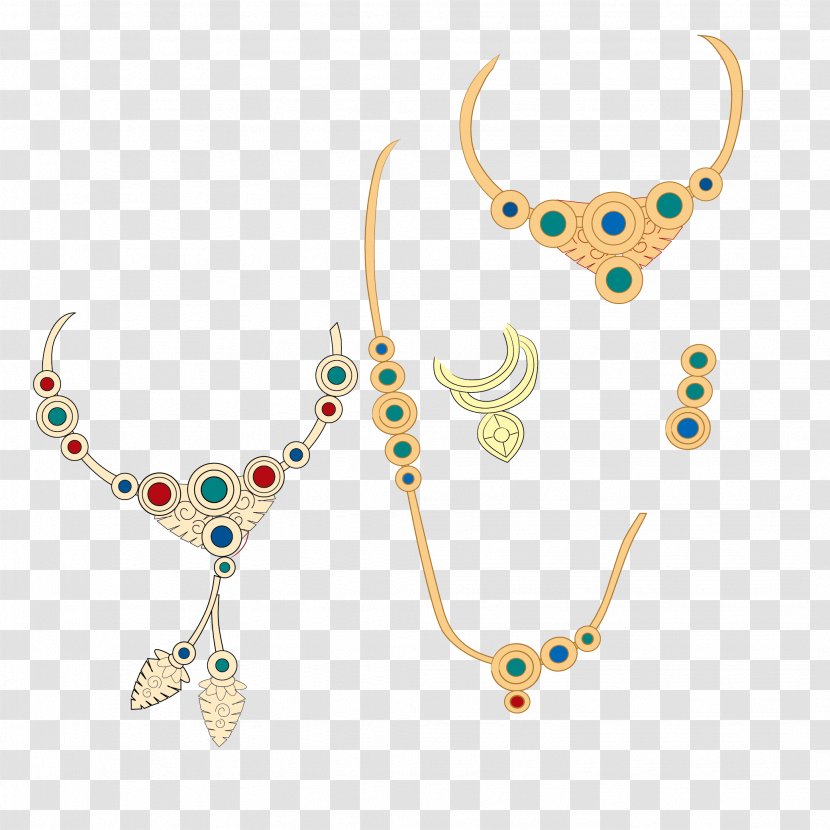 Necklace Gemstone - Designer - Chinese Classical Jewelry Transparent PNG