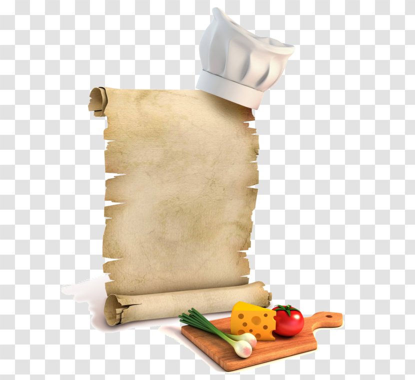 Chefs Uniform Menu Cooking Stock Photography - Recipe - Chef Hat On Kraft Paper Transparent PNG