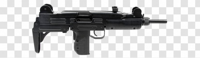 Automatic Firearm Uzi Machine Gun Weapon - Silhouette Transparent PNG