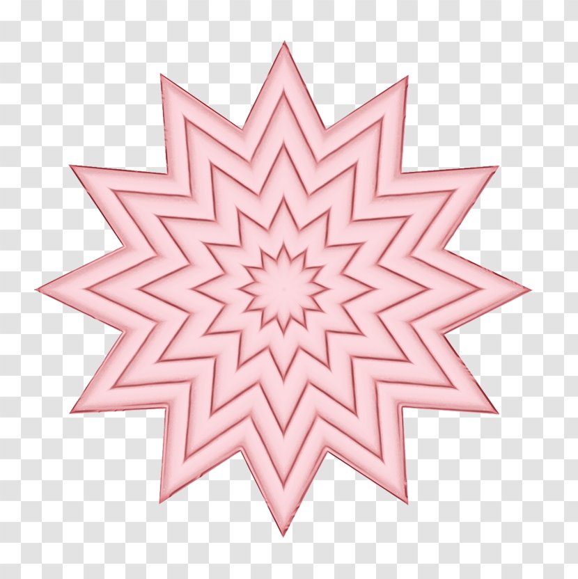 Pink Pattern Symmetry Line Visual Arts - Wet Ink - Kaleidoscope Transparent PNG
