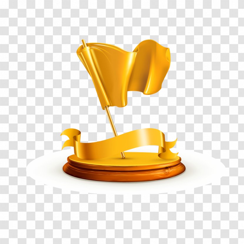 Gold Royalty-free Icon - Trophy - Medal Flag Transparent PNG