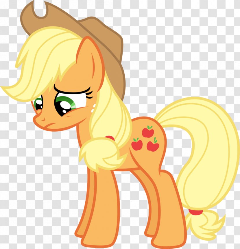 Applejack Pony Fluttershy Twilight Sparkle Pinkie Pie - Vertebrate - Mythical Creature Transparent PNG