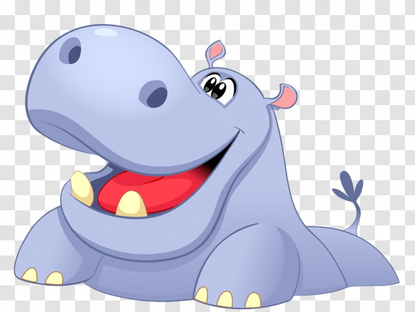 Hippopotamus El Hipopótamo Drawing Clip Art - Heart - Hippo Cartoon Cute Transparent PNG