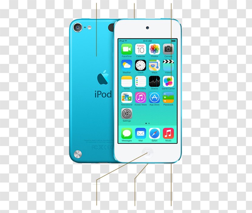 Apple IPod Touch (5th Generation) (6th Touchscreen - Cellular Network Transparent PNG