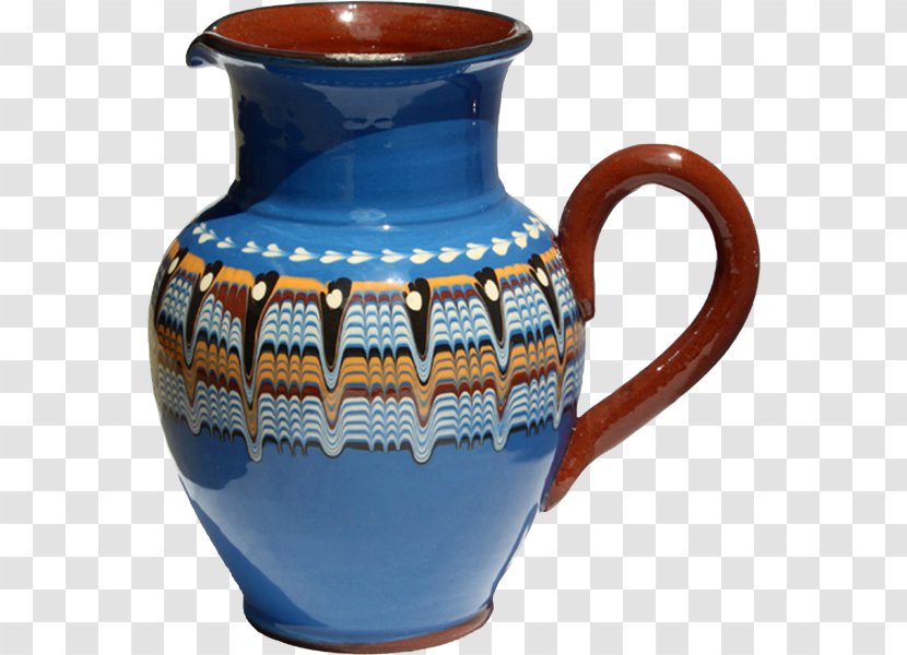 Pottery Ceramic Pitcher Vase Jug - Tableware Transparent PNG