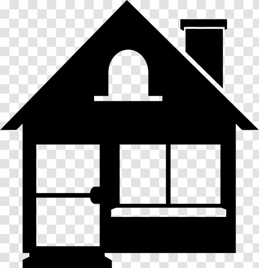 House Silhouette Building - Black And White Transparent PNG
