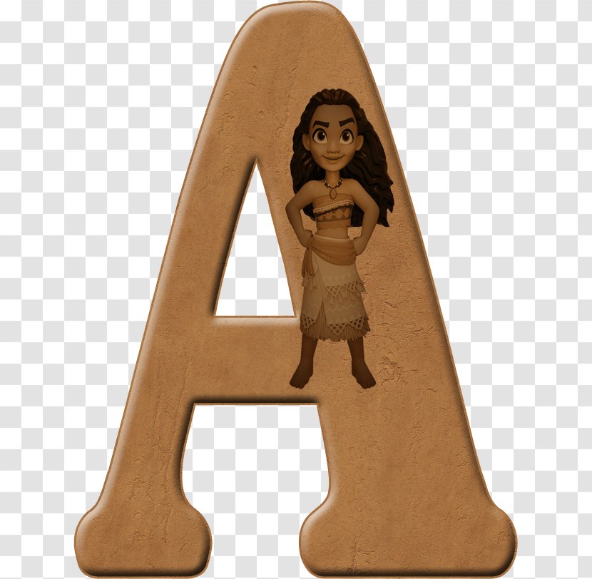 Alphabet Letter Å - A - Baby Moana Transparent PNG