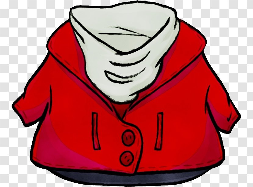 Red Coat Jacket Clothing Ski Suit - White - Sweatshirt Hood Transparent PNG