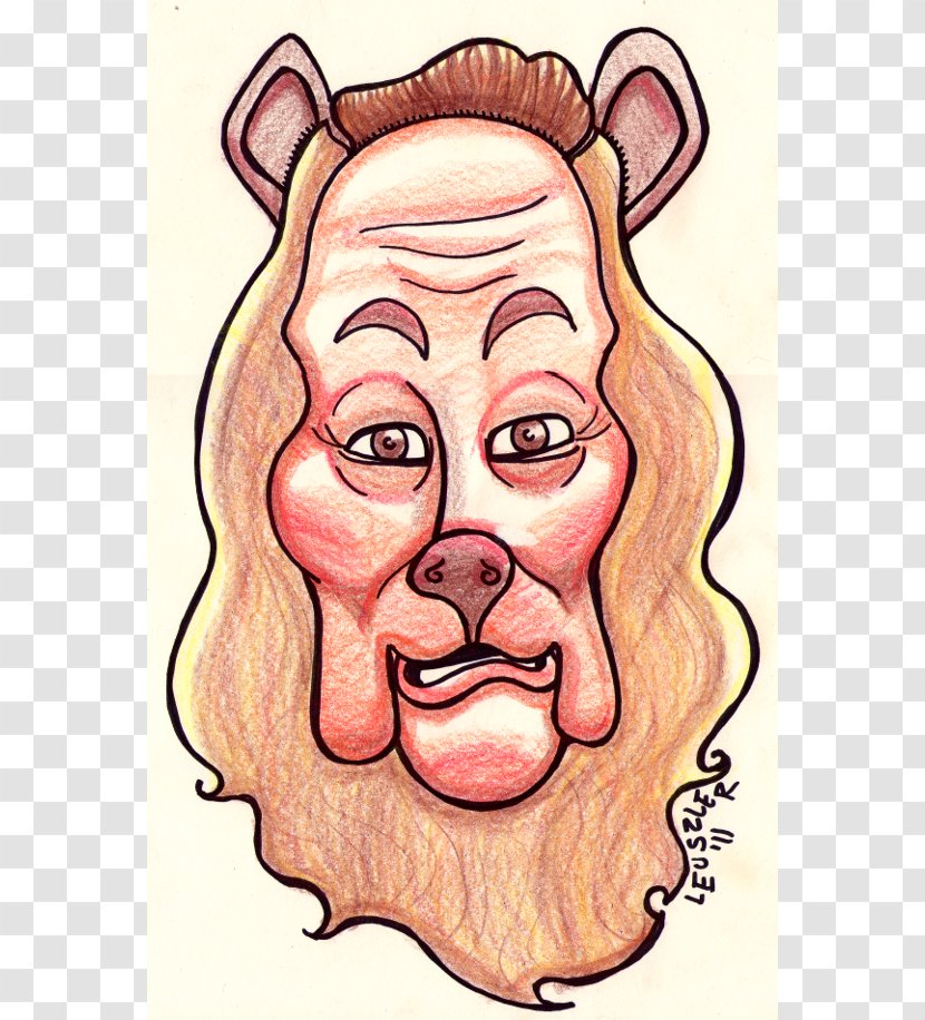 Cowardly Lion The Wonderful Wizard Of Oz Drawing Illustration - Watercolor - Caricature Transparent PNG