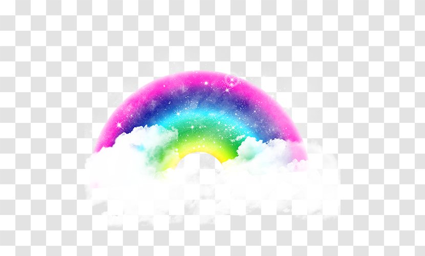 Rainbow Cloud Color Wallpaper - Material - Clouds And Transparent PNG