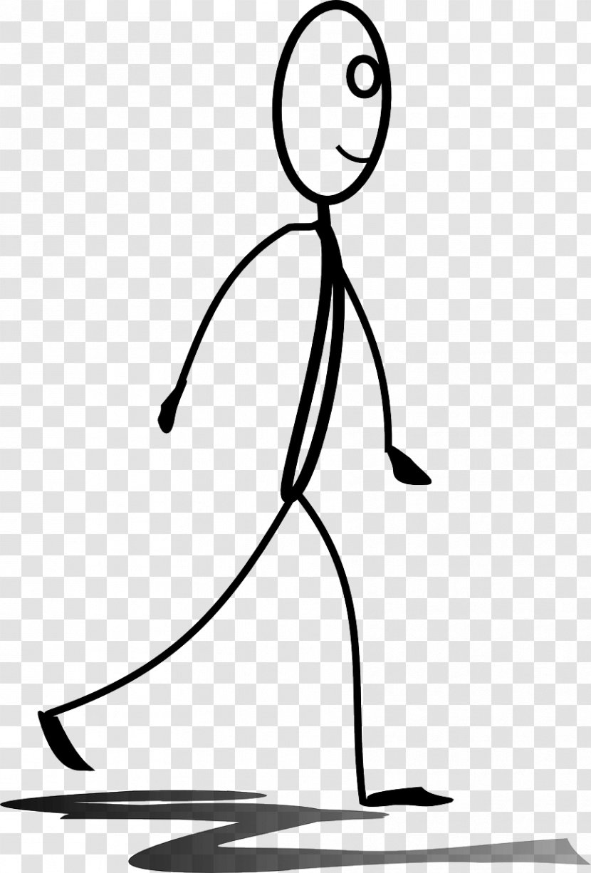 Stick Figure Walking Hiking Clip Art - Silhouette - Long Walk To Freedom Transparent PNG