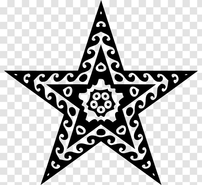 Dark Star Clip Art - Monochrome - Ormantal Transparent PNG