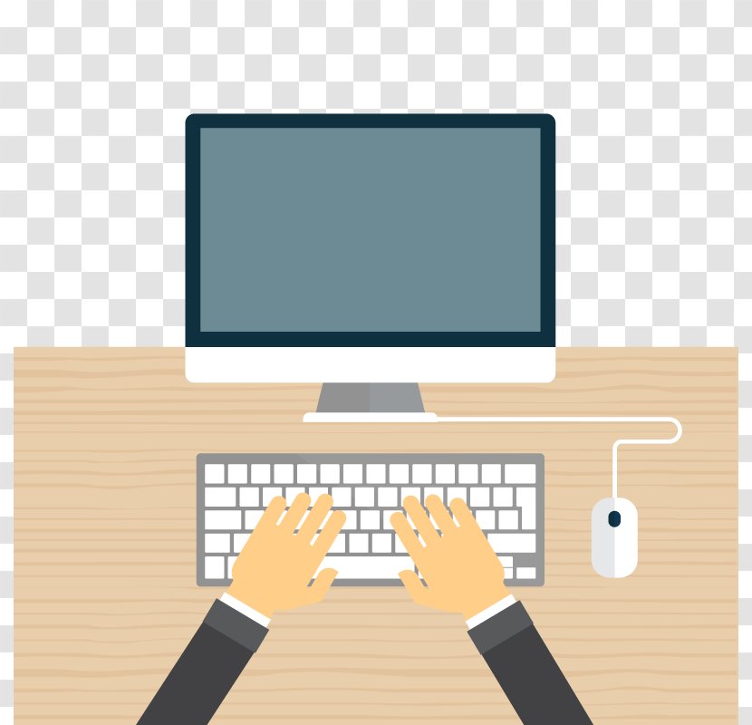 Computer Keyboard Laptop Icon - Vector Desk Transparent PNG