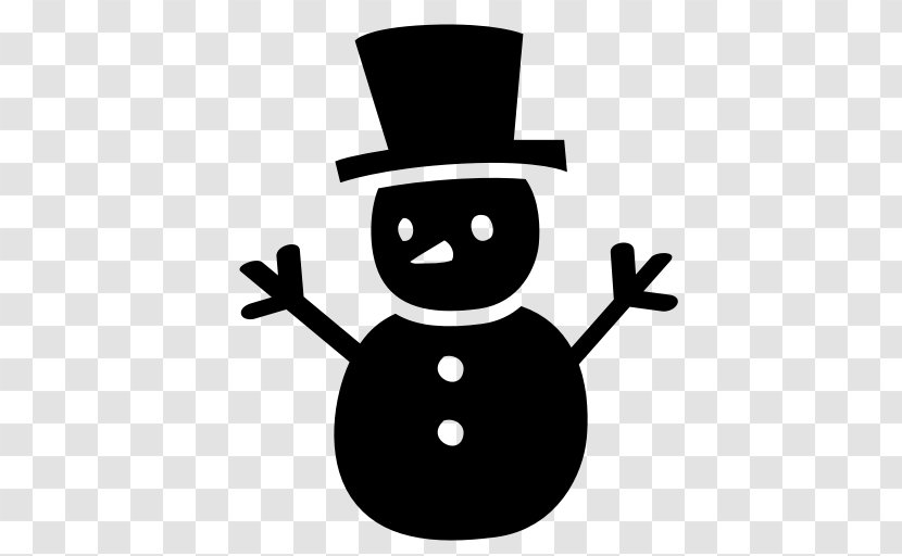 Snowman Vector Graphics Christmas Day Illustration - Winter Fun Outline Transparent PNG