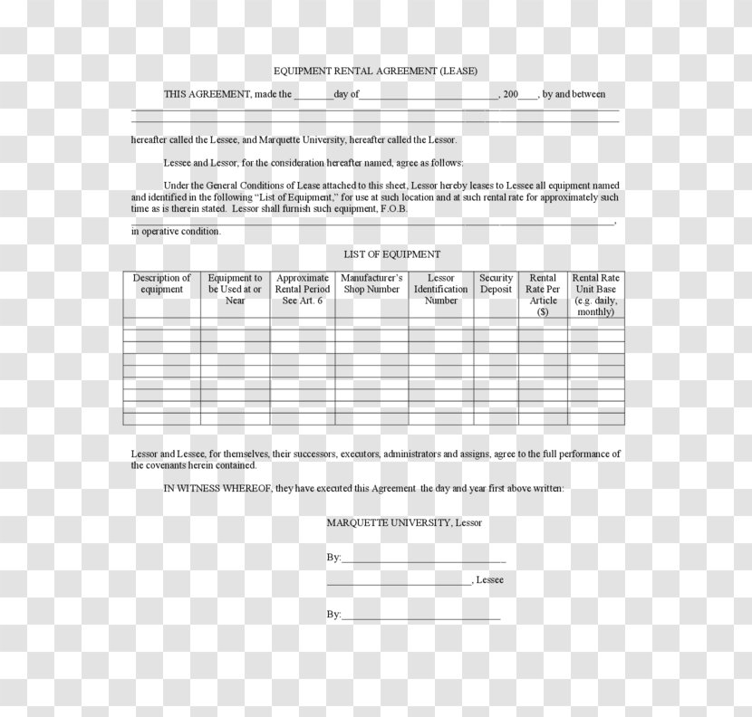 Rental Agreement Template Contract Lease Renting - Flower - Purchase Transparent PNG