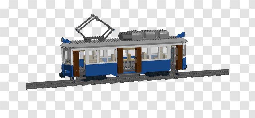 Passenger Car Train Rail Transport Locomotive Railroad - Lego Tram Transparent PNG
