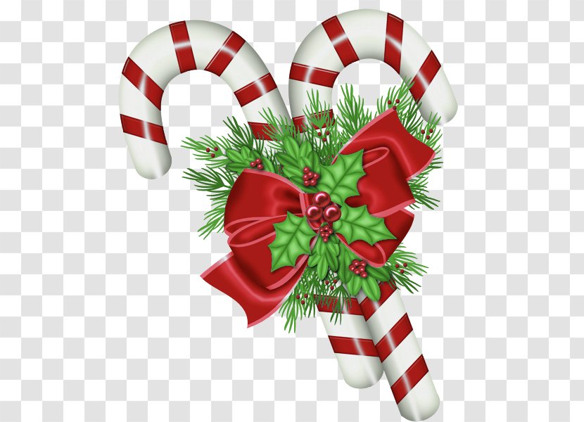 Candy Cane Christmas Stick Ribbon Santa Claus Transparent PNG