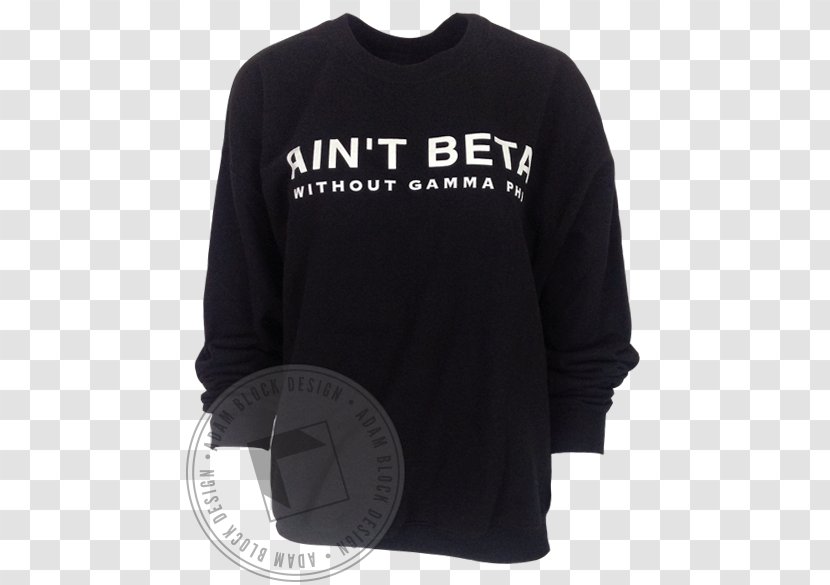 Long-sleeved T-shirt Sweater - Black - Half Moon Beta Transparent PNG