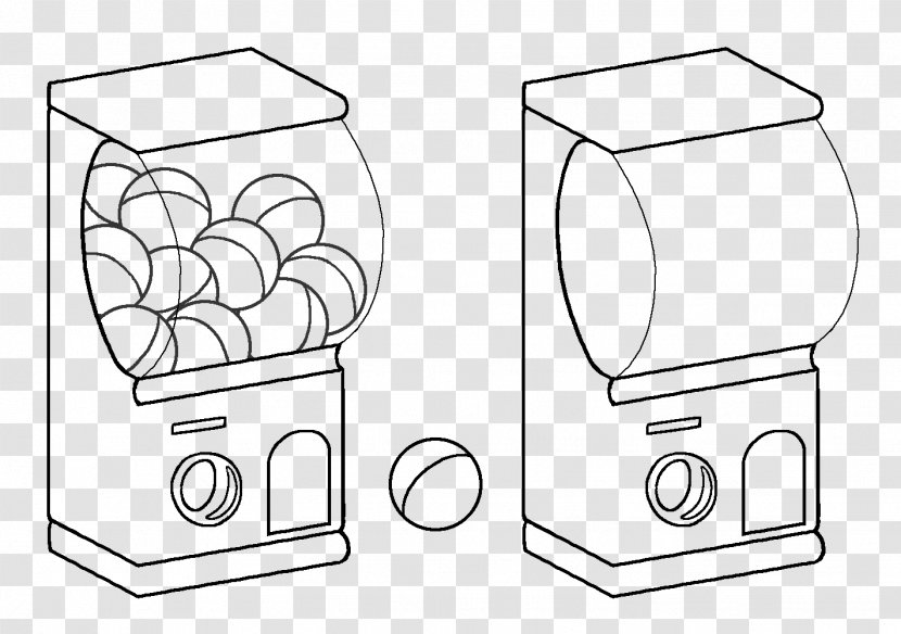 Drawing Gacha Game Line Art Gashapon Transparent PNG