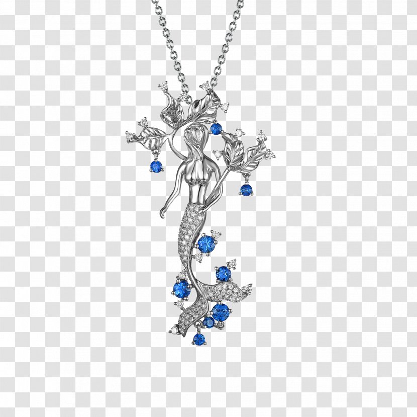Sapphire Charms & Pendants Necklace Body Jewellery Transparent PNG